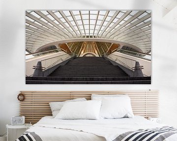 Mons railway station by Monnie