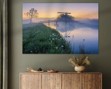Zonsopkomst bij Schildjer Tilbat, De Paauwen, Groningen van Henk Meijer Photography
