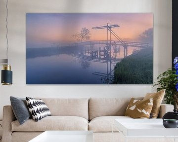 Zonsopkomst bij Schildjer Tilbat, De Paauwen, Groningen van Henk Meijer Photography