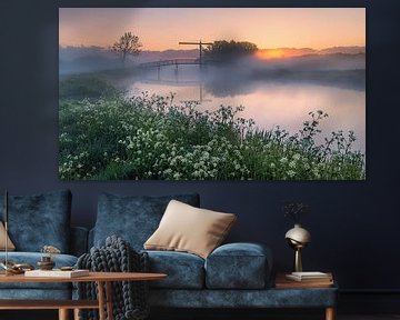 Zonsopkomst bij Schildjer Tilbat, De Paauwen, Groningen van Henk Meijer Photography