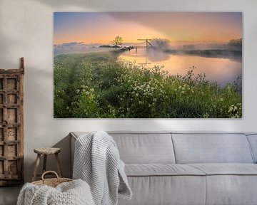 Zonsopkomst Schildjer Tilbat, De Paauwen, Groningen van Henk Meijer Photography