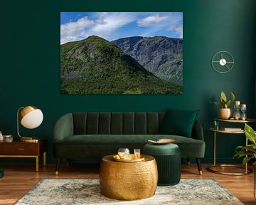 Herfstbeeld van bergen. Verbazingwekkende scandinavische natuur. van Peter Jacek