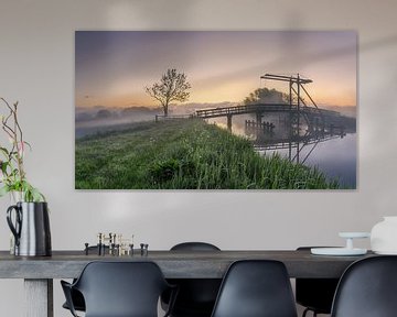 An atmospheric morning in Schildwolde at the Schidjer Tilbat in Groningen province by Marga Vroom