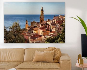 Altstadt von Menton an der Côte d'Azur in Frankreich von Werner Dieterich