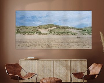 Panorama van de Nederlandse kust : Zand, Strand en duinen van Marjolijn van den Berg