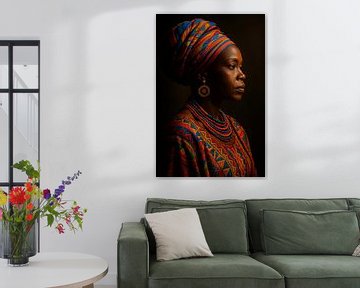 Afrikaanse Vrouw in Kleur – Kracht en Traditie van But First Framing