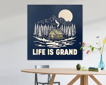 Het leven is groot huttenacht van Artistic