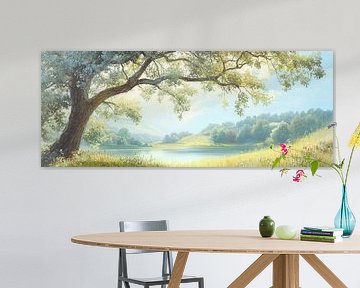 Schilderachtig Landschap met Boom