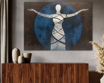 Cracked Blue Silence van De Mooiste Kunst