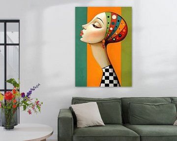 Serene Profile, Vivid Hues van De Mooiste Kunst
