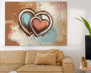 Liefde in Abstracte Expressie van Modern Collection