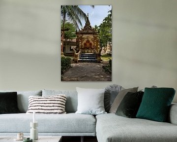 Wat Luang in Attapeu, het gouden juweel van Laos van Frank Photos
