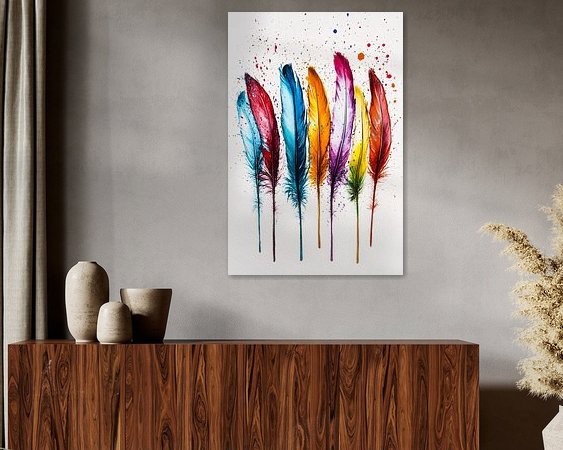 Example of the artwork in a room