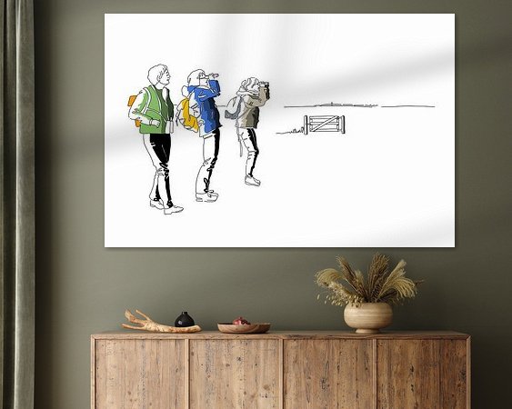 Example of the artwork in a room