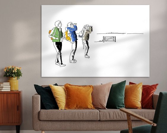 Example of the artwork in a room