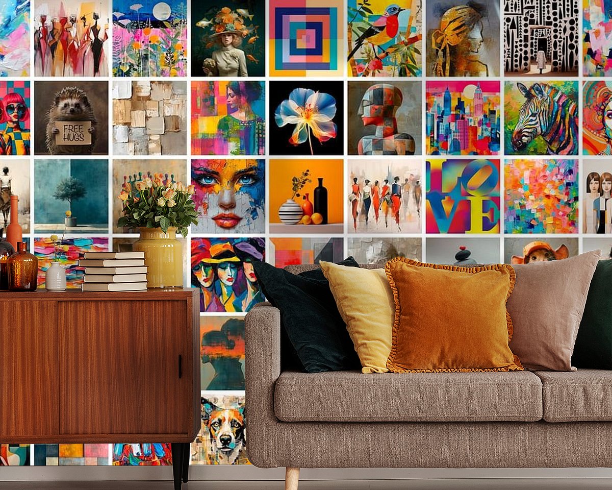 Example of the artwork in a room