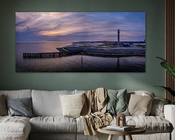 Panorama Westkapelle KNRM van MSP Canvas