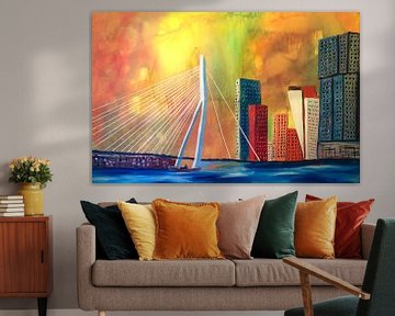 Erasmusbrug Rotterdam van Mary Pedersen
