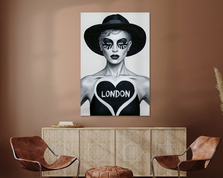 Example of the artwork in a room