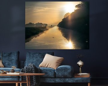 Magische ochtend aan de rivier van Martijn Tilroe