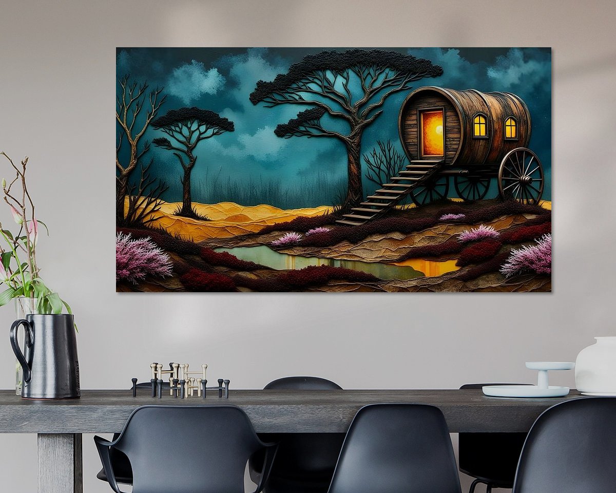 Example of the artwork in a room