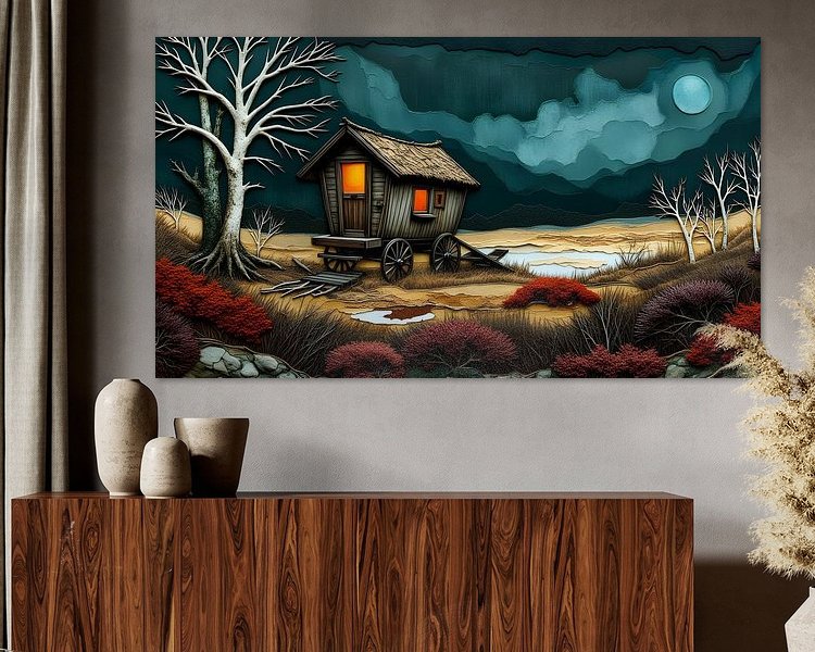 Example of the artwork in a room