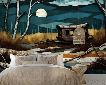 s Nachts alleen kamperen in een bos