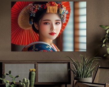 colourful fictional traditional Japan