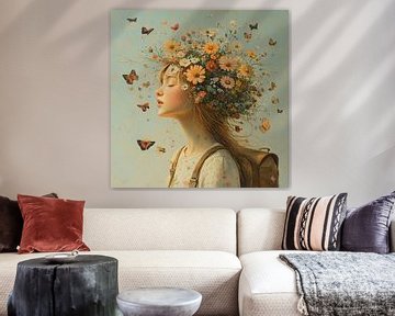 Bloemen Hoofd van Blikvanger Schilderijen