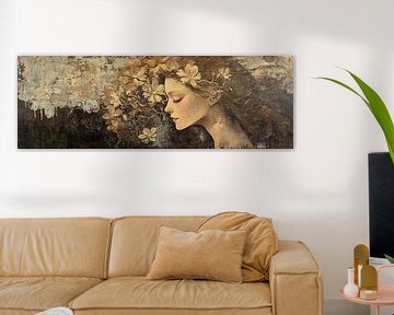 Gelassene goldene Blumen