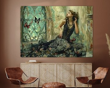 Timeless Grace van Abstract Schilderij