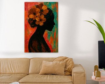 Silhouetportret met Expressieve Kleuren van But First Framing