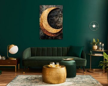 Halve maan van hout van Imperial Art House