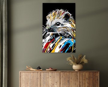 Kleurrijke abstracte egel kunst van Imperial Art House