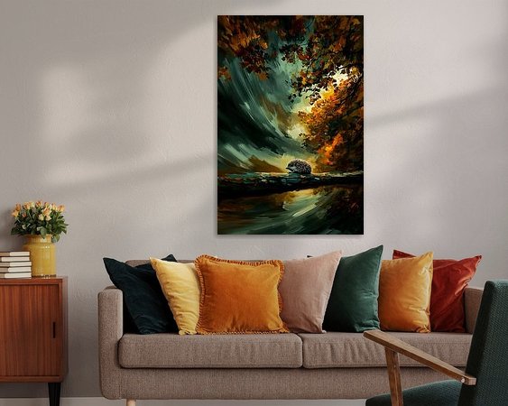Example of the artwork in a room
