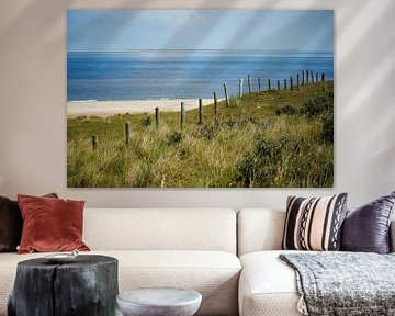 Zicht van Texel naar Vlieland van Jan