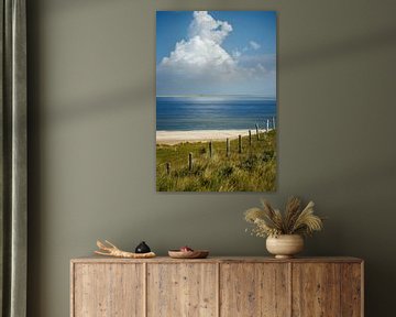 Zicht van Texel naar Vlieland van Jan