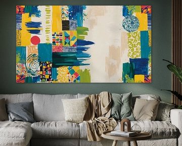 Jeu de couleurs vives