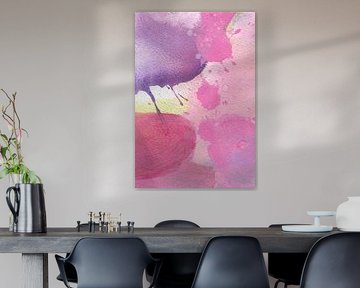 Abstract kleurrijk schilderij '' Ontluiken ''