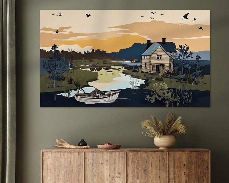 Example of the artwork in a room