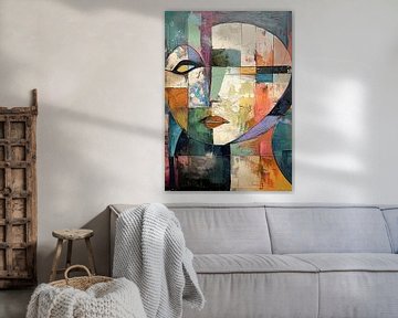 Abstract Portret | Abstract Gezicht van Kunst Kriebels