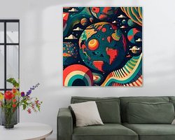 Example of the artwork in a room