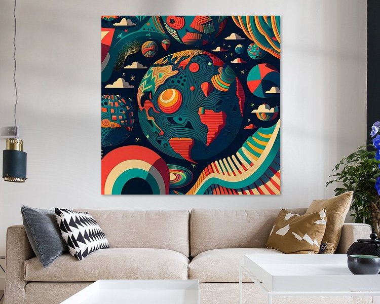 Example of the artwork in a room