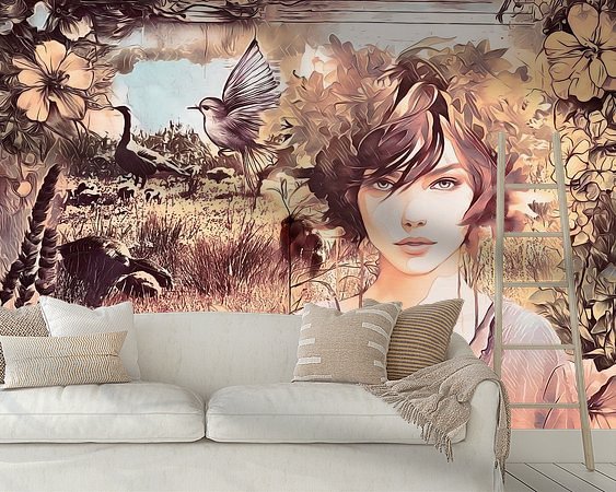 Example of the artwork in a room