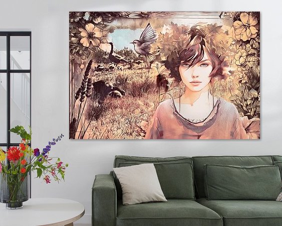 Example of the artwork in a room