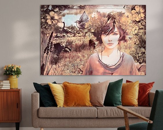 Example of the artwork in a room