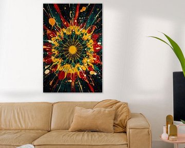 Kleurrijke abstracte bloemexplosie van Art & Soul Creations