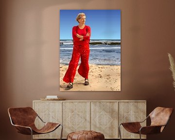 168. Woman in Red