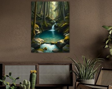 Tranquil Forest Oasis by Artistic