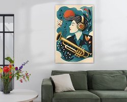 Example of the artwork in a room